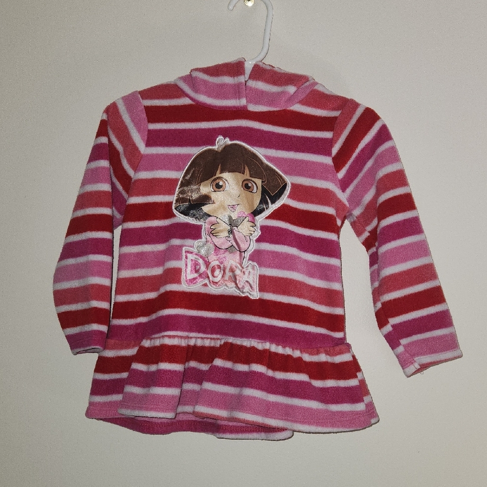 Nickelodeon Pink and Red Striped Hoodie